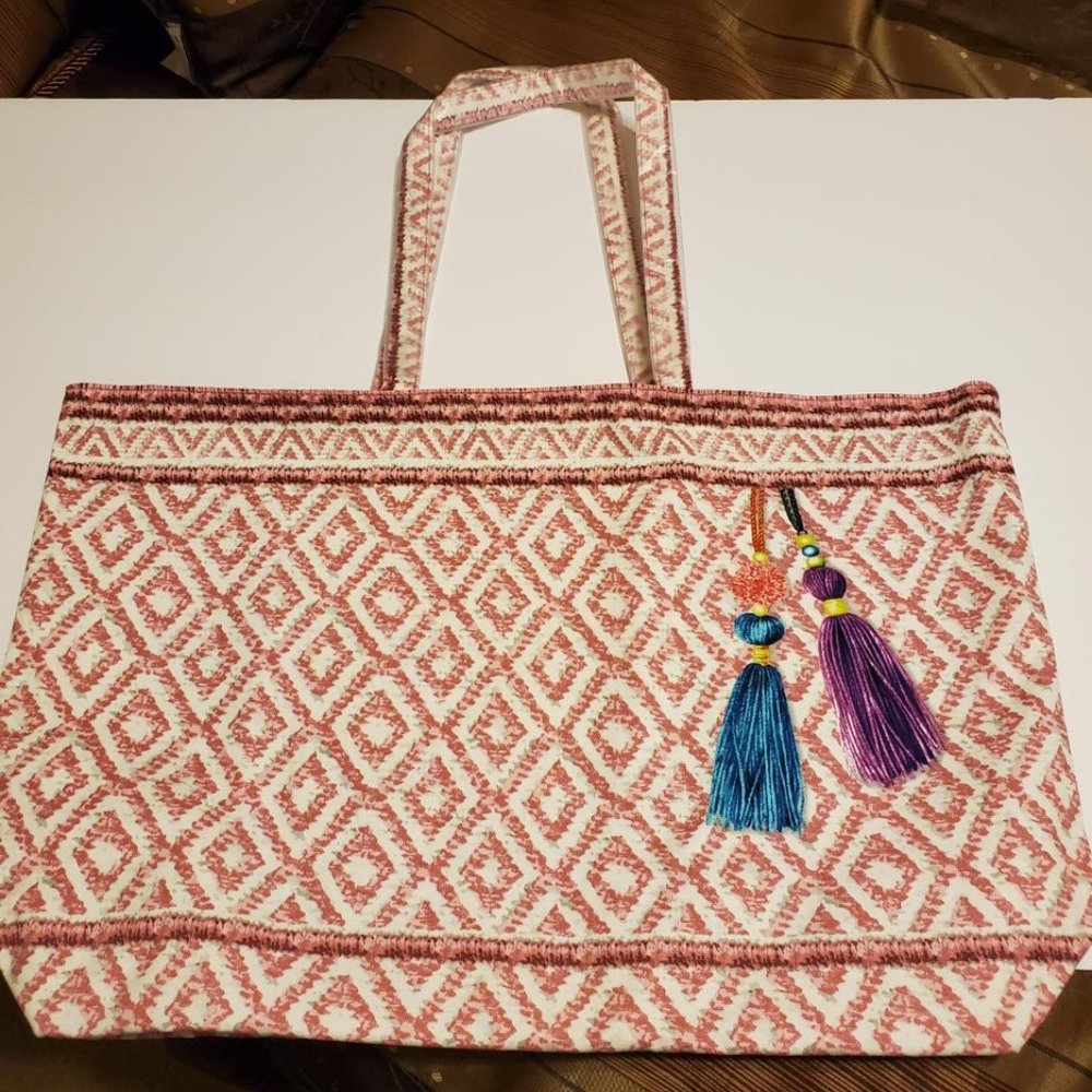 #405 Estee Lauder Pink Beach Bag w/makeup/perfume - Picture 2 of 7